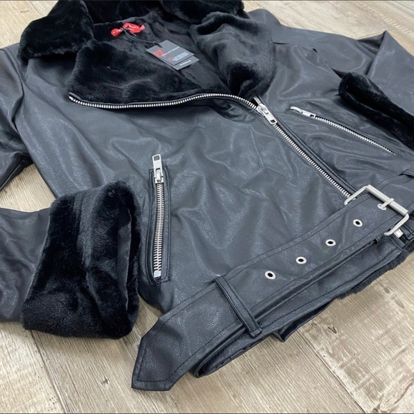 N:Philanthropy Faux Leather Jacket Size Small - Picture 2 of 3